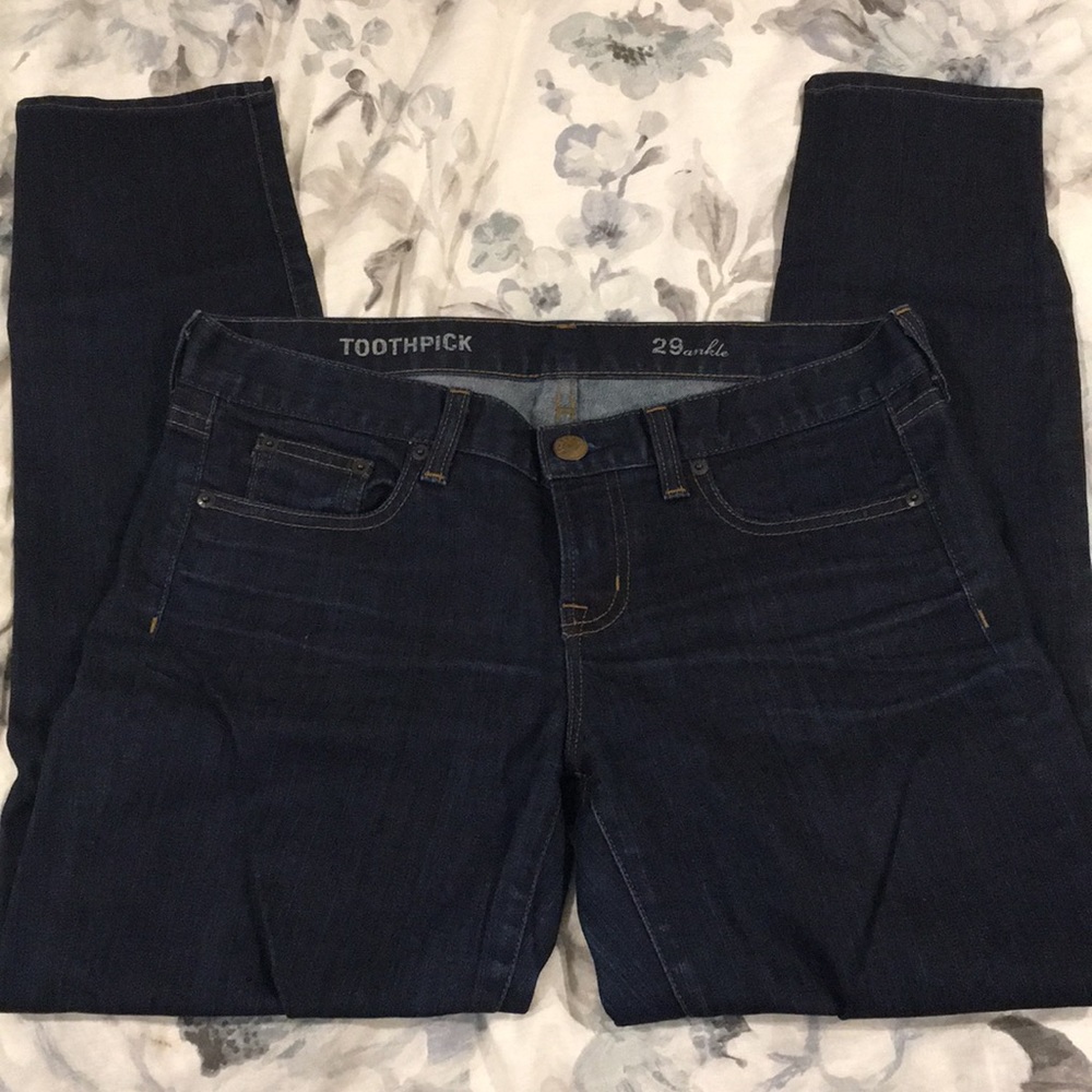 J. Crew toothpick jeans size 29